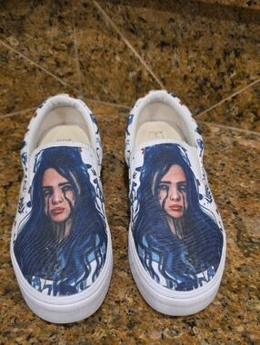 Three In Billie Eilish Slip Ons - SZ 8
